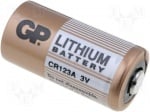 Батерия CR123 GP BAT-CR123A Батерия: литиева; CR123A, CR17345; 3V; O17x34,2mm